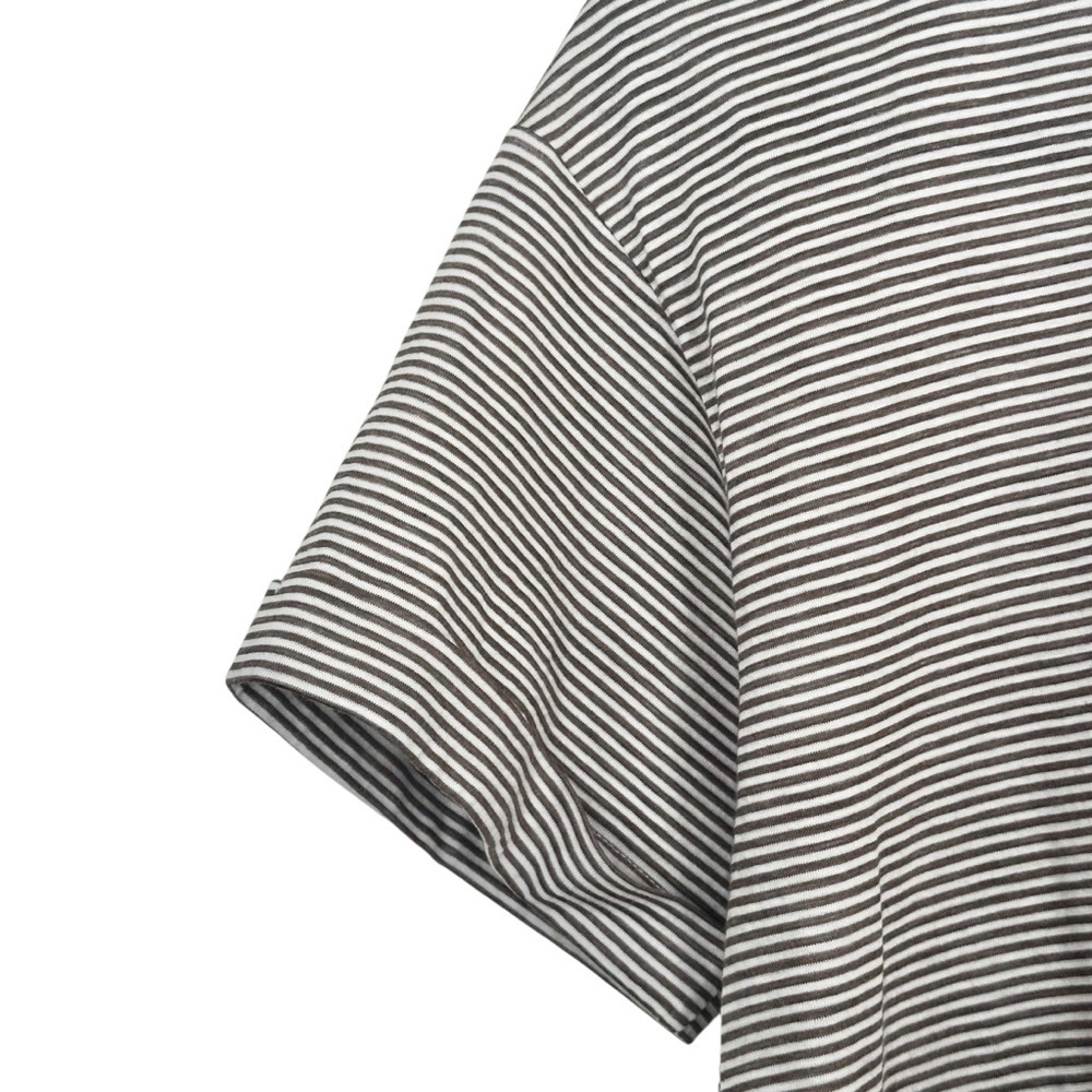 Peserico Striped Cotton T-Shirt Size 42 12US XXL - Picture 3 of 8